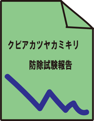クビアカツヤカミキリ防除試験報告